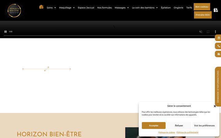Screenshot of institut-horizonbienetre.fr