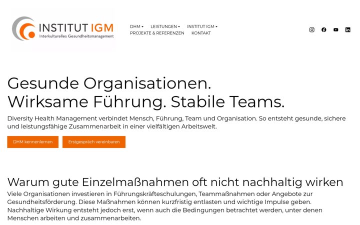 Screenshot of institut-igm.de
