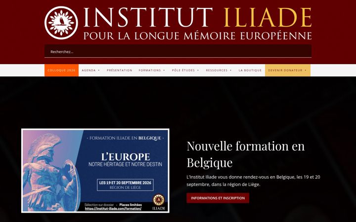 Screenshot of institut-iliade.com
