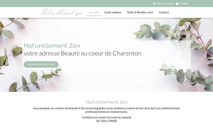Screenshot of institut-naturellement-zen.com