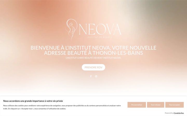 Screenshot of institut-neova-thonon.fr