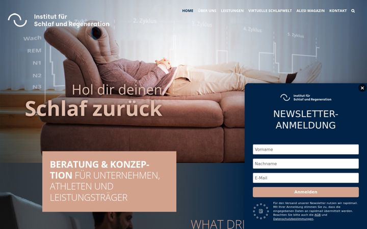 Screenshot of institut-schlaf.de
