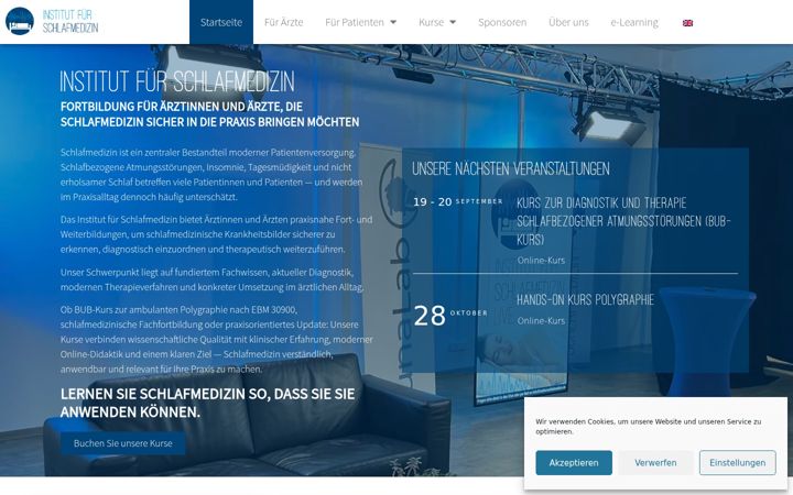 Screenshot of institut-schlafmedizin.de