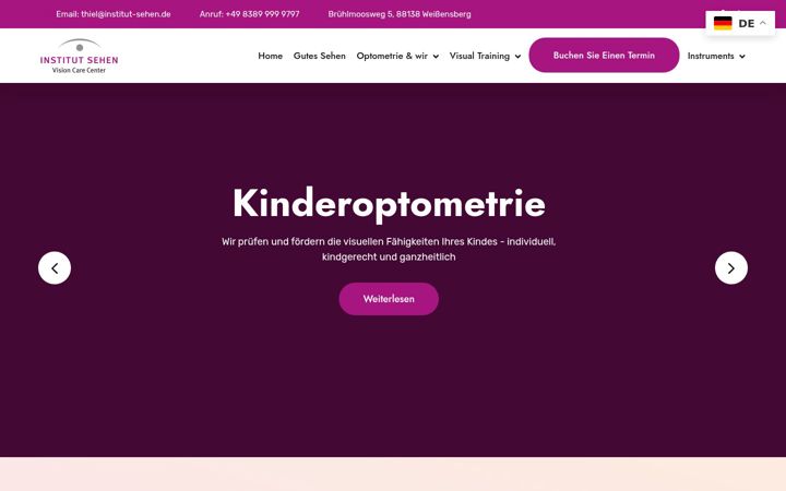 Screenshot of institut-sehen.de