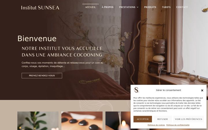 Screenshot of institut-sunsea.fr