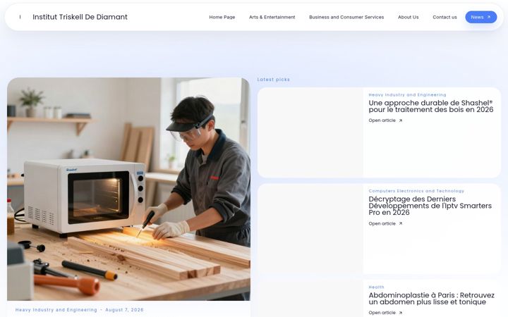 Screenshot of institut-triskell-de-diamant.fr