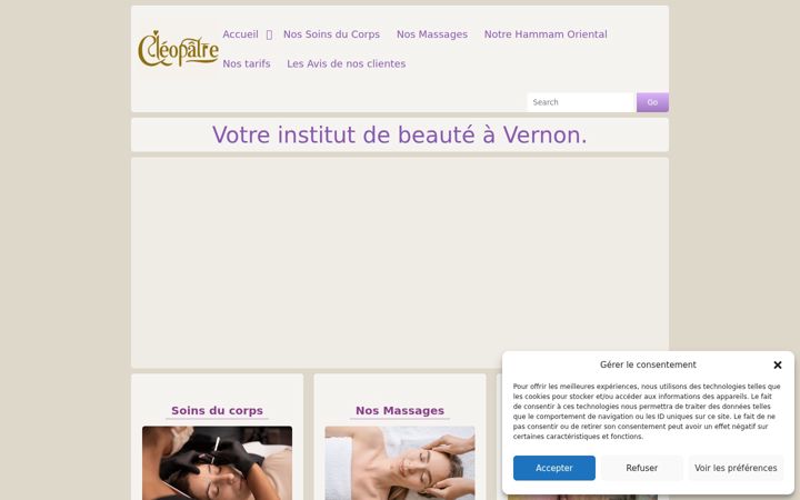 Screenshot of institutcleopatre.fr