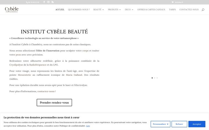 Screenshot of institutcybele.com