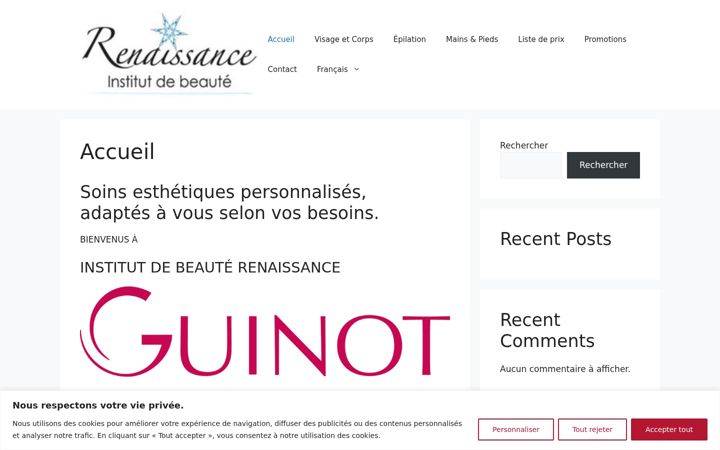 Screenshot of institutdebeauterenaissance.com