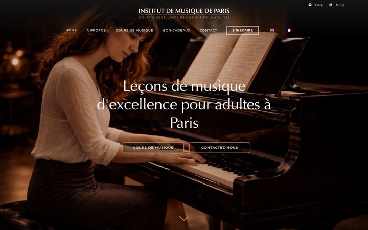 Screenshot of institutdemusiquedeparis.com