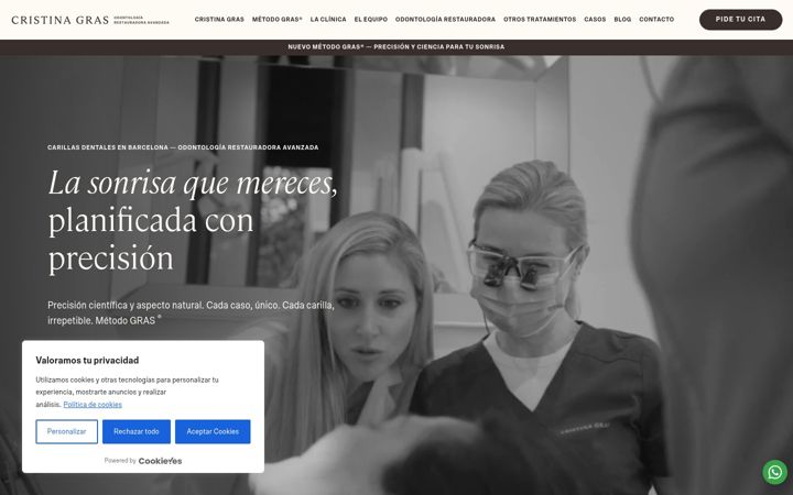 Screenshot of institutdentalcristinagras.com