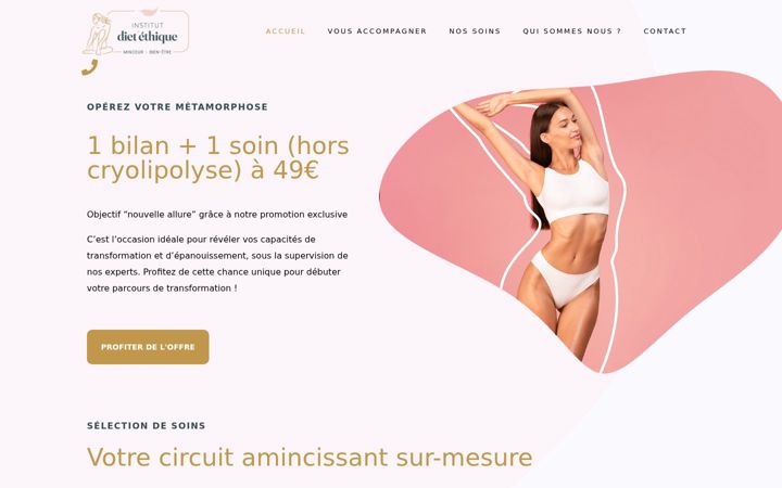 Screenshot of institutdietethique.fr