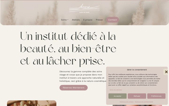 Screenshot of institutdune.ch