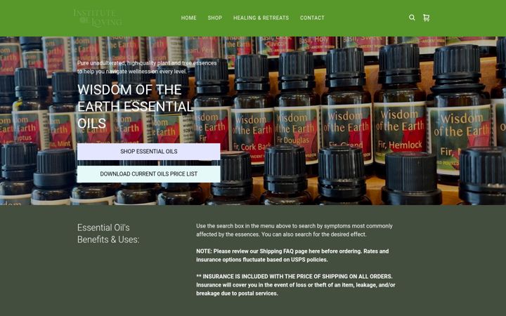 Screenshot di institute-of-loving.square.site