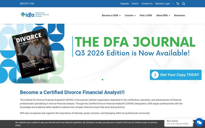 Screenshot of institutedfa.com