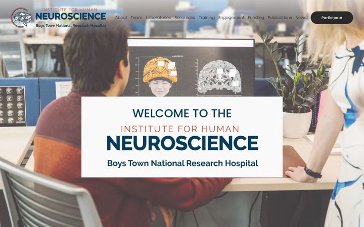 Screenshot of instituteforhumanneuroscience.org