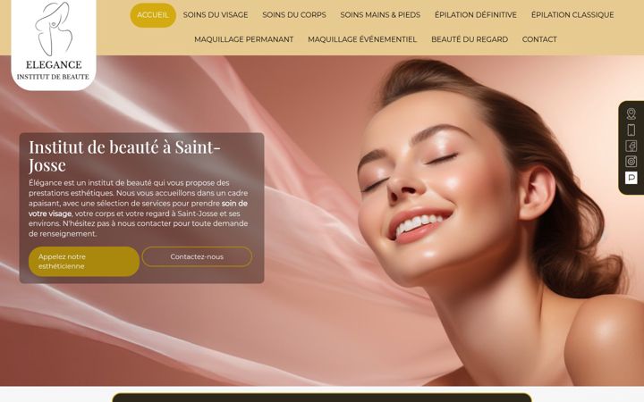 Screenshot of institutelegance.fr