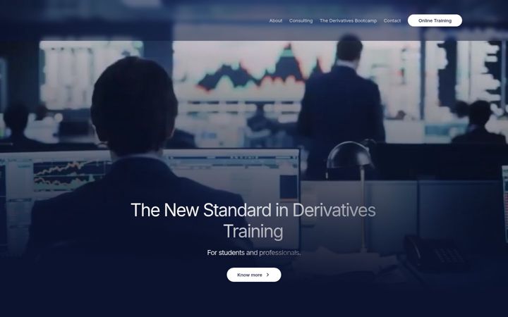 Screenshot του instituteofderivatives.com