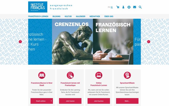 Screenshot of institutfrancais.de
