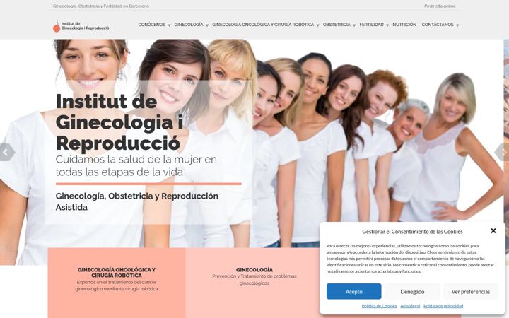Screenshot of institutginecologiareproduccio.com