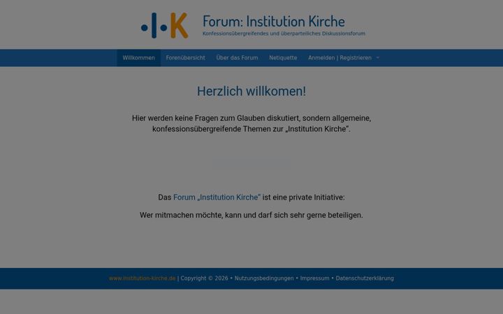 Screenshot of institution-kirche.de