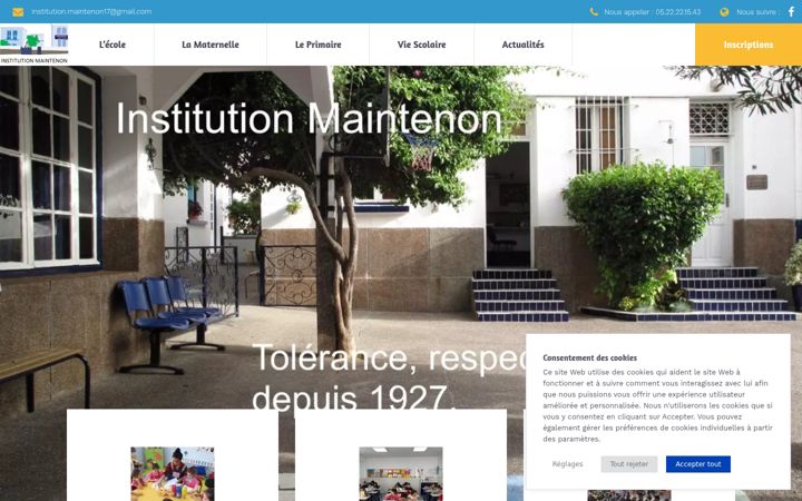 Screenshot of institution-maintenon.com