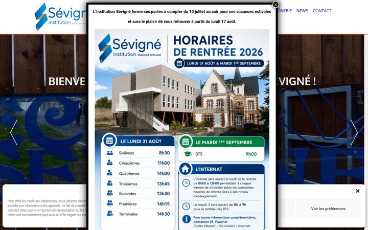 Screenshot of institutionsevigne.org