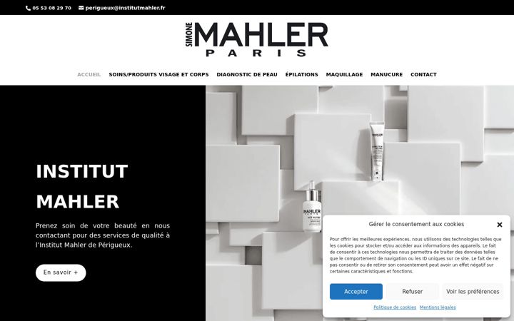 Screenshot of institutmahler24.fr