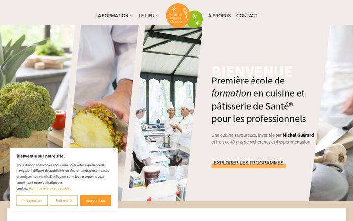 Screenshot of institutmichelguerard.com