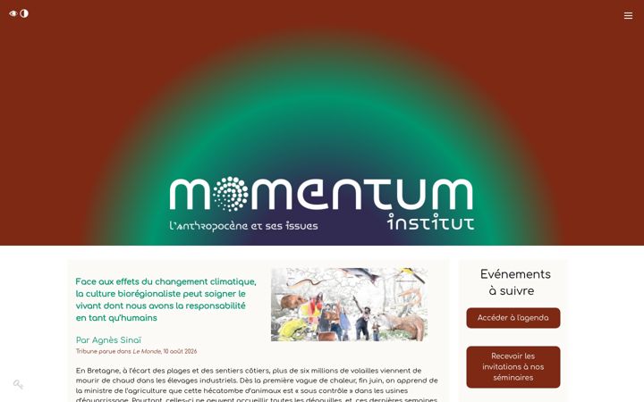 Screenshot of institutmomentum.org