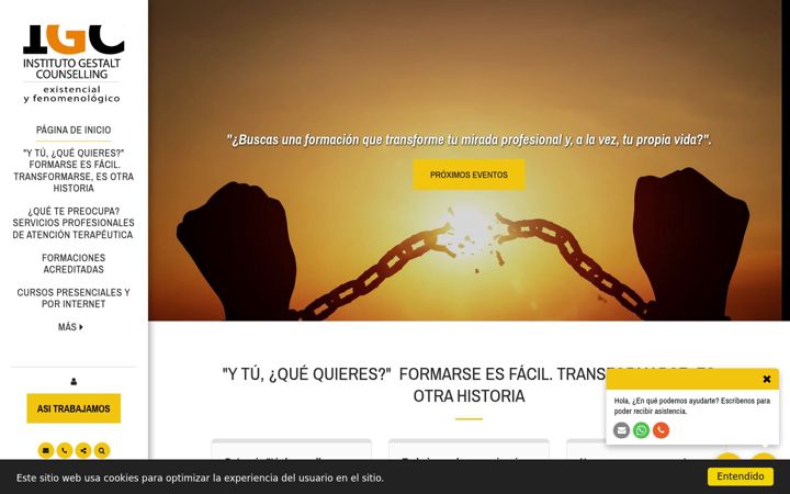 Screenshot of instituto-gestalt-counselling.com