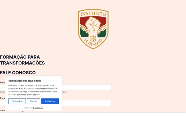 Screenshot of instituto14demaio.org