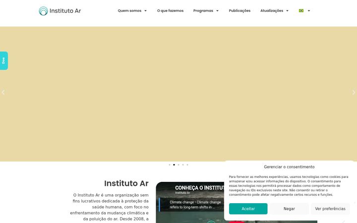 Screenshot of institutoar.org.br