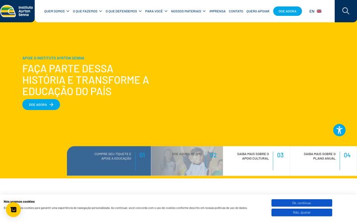Screenshot von institutoayrtonsenna.org.br