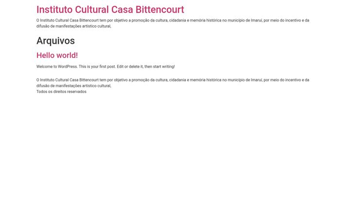 Screenshot of institutobittencourt.org.br