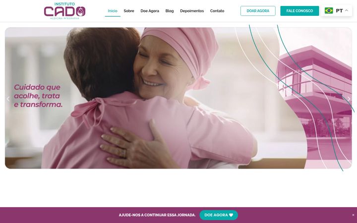 Screenshot of institutocado.com.br