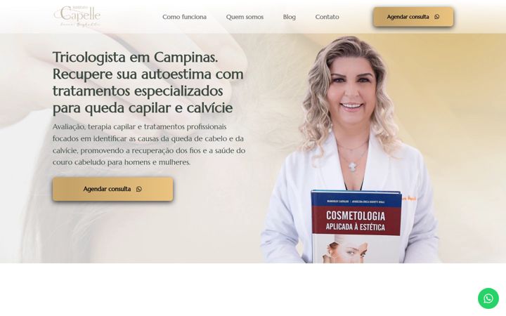 Screenshot of institutocapelle.com.br
