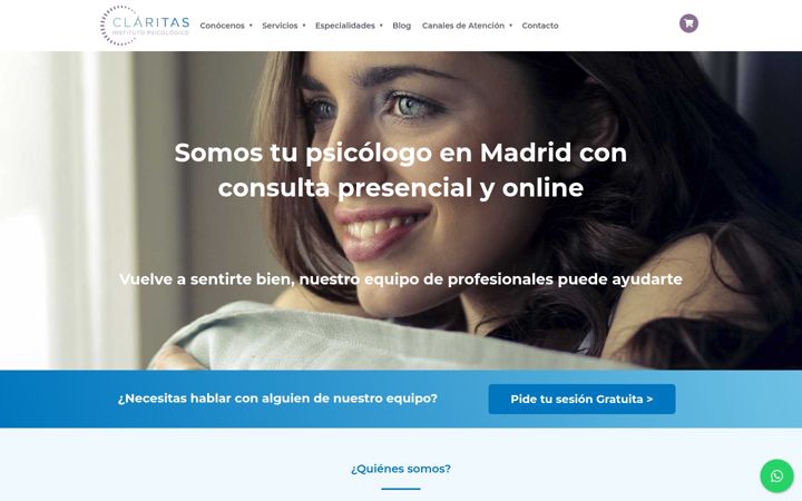 Screenshot of institutoclaritas.com