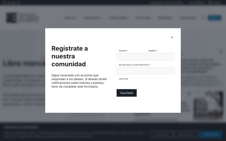Screenshot of institutodelibertadeconomica.org