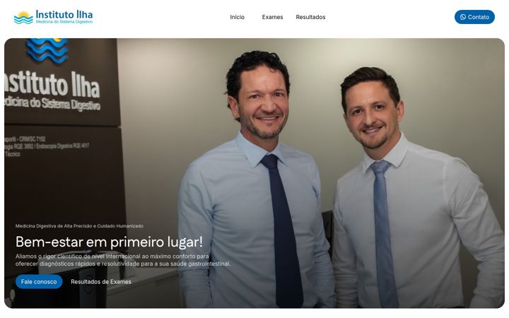 Screenshot of institutoilha.com.br