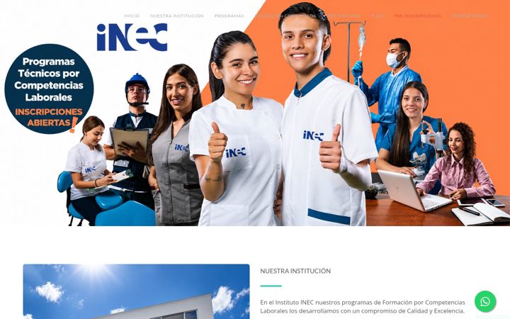 Screenshot of institutoinec.com