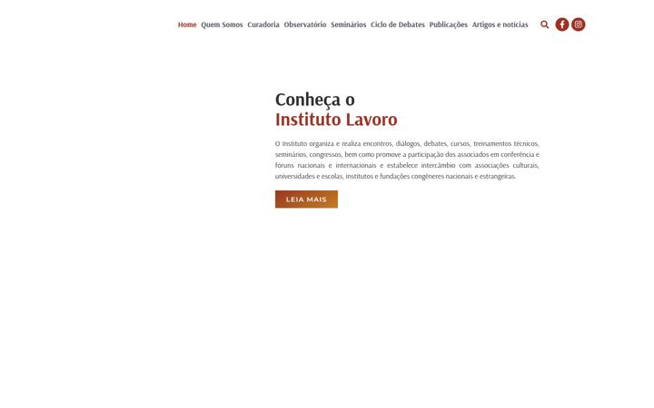 Screenshot of institutolavoro.org.br