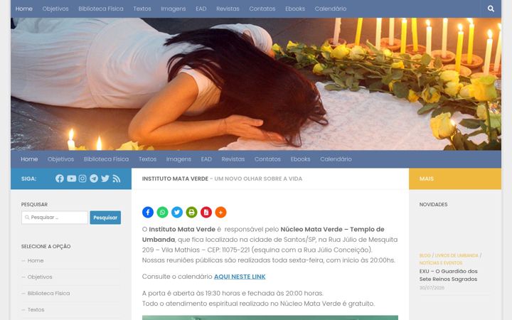 Screenshot of institutomataverde.org.br