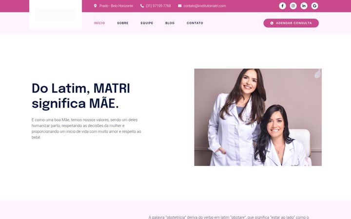 Screenshot of institutomatri.com