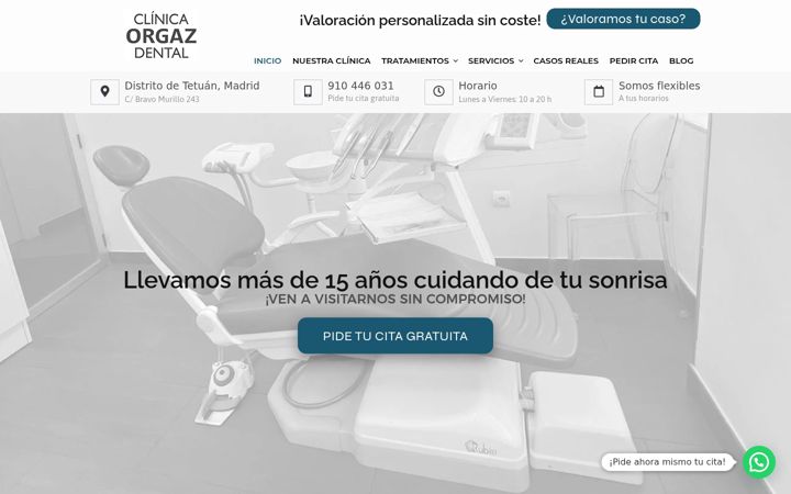 Screenshot of institutoorgazdental.com