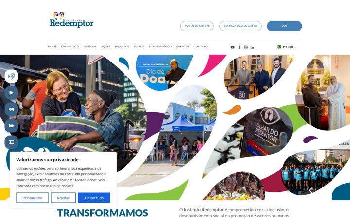 Screenshot of institutoredemptor.org