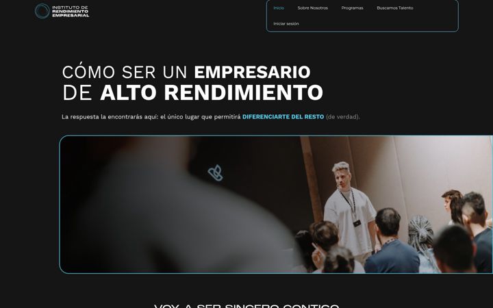 Screenshot of institutorendimientoempresarial.com