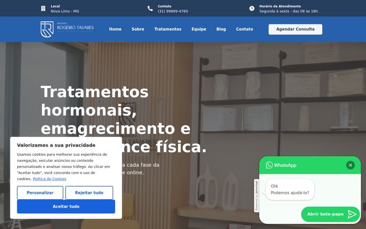 Screenshot of institutorogeriotavares.com.br