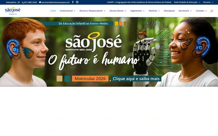 Screenshot of institutosaojose.net.br