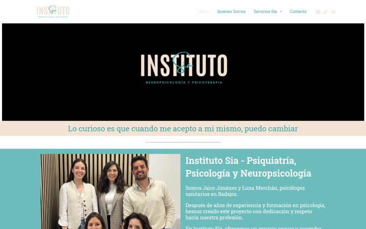 Snimka zaslona za institutosia.es